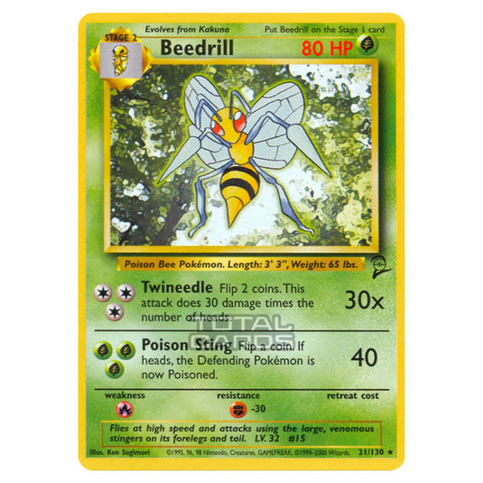 Pokemon - Base - Base Set 2 - Beedrill - 21/130