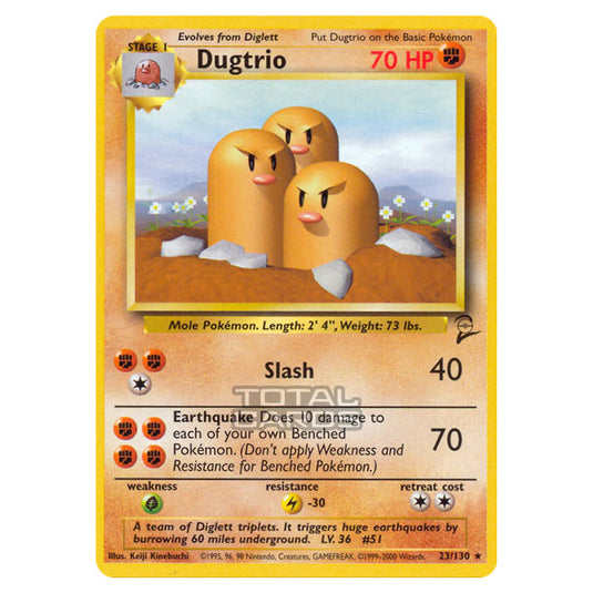 Pokemon - Base - Base Set 2 - Dugtrio - 23/130