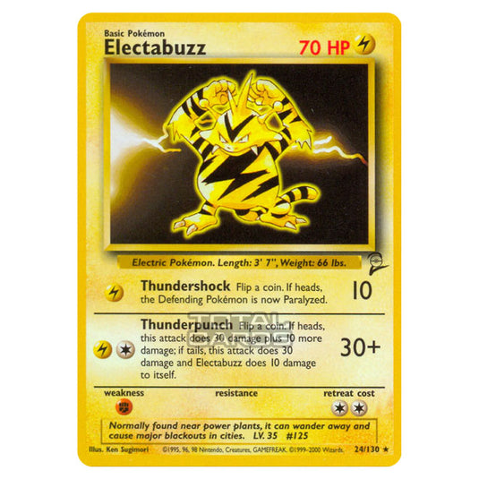 Pokemon - Base - Base Set 2 - Electabuzz - 24/130