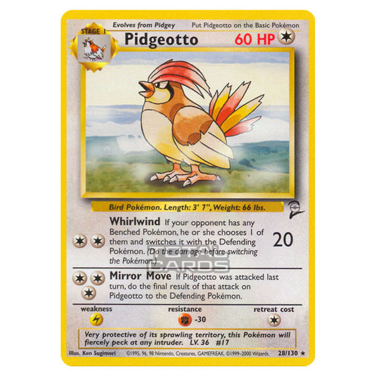 Pokemon - Base - Base Set 2 - Pidgeotto - 28/130