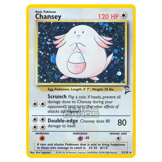 Pokemon - Base - Base Set 2 - Chansey - 3/130