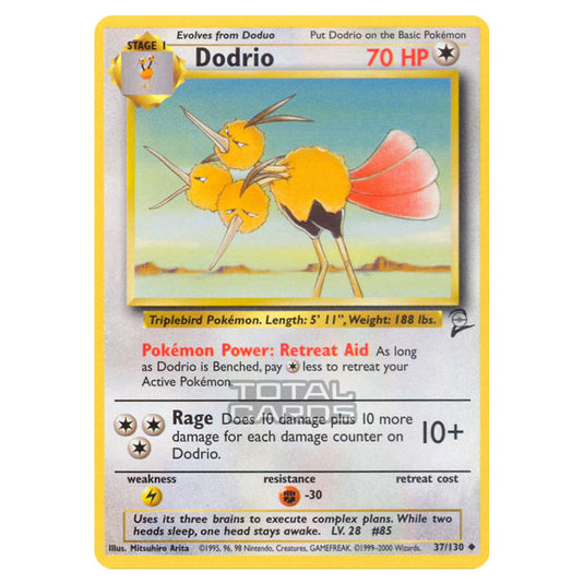 Pokemon - Base - Base Set 2 - Dodrio - 37/130