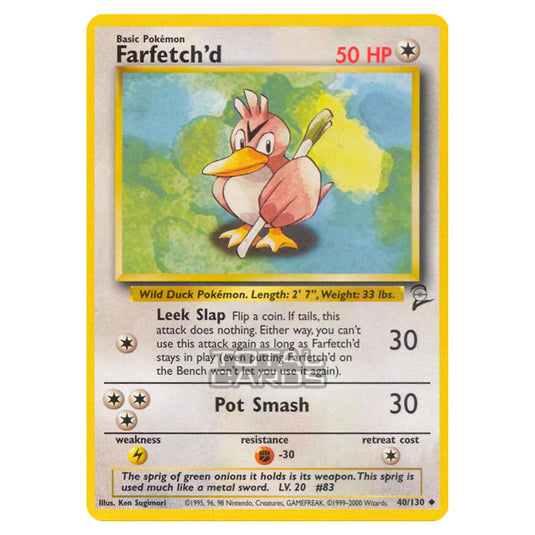 Pokemon - Base - Base Set 2 - Farfetch'd - 40/130