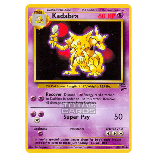 Pokemon - Base - Base Set 2 - Kadabra - 46/130