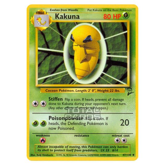 Pokemon - Base - Base Set 2 - Kakuna - 47/130