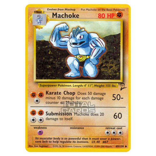 Pokemon - Base - Base Set 2 - Machoke - 49/130