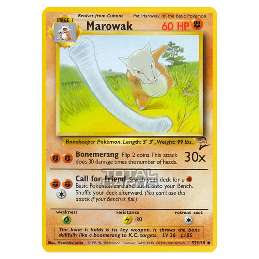 Pokemon - Base - Base Set 2 - Marowak - 52/130