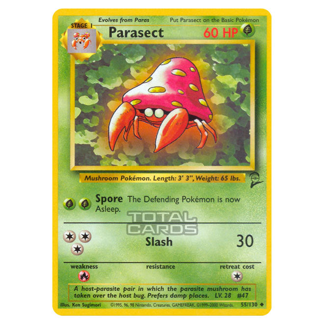 Perasect Pokemon Pokemon - Base - Base Set 2 - Parasect - 55/130