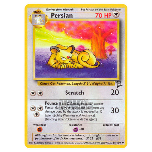 Pokemon - Base - Base Set 2 - Persian - 56/130