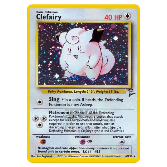 Pokemon - Base - Base Set 2 - Clefairy - 6/130