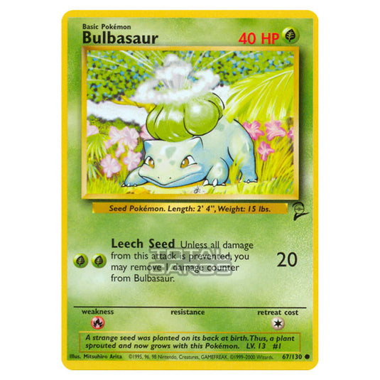 Pokemon - Base - Base Set 2 - Bulbasaur - 67/130