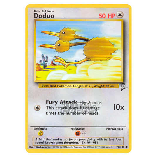 Pokemon - Base - Base Set 2 - Doduo - 72/130