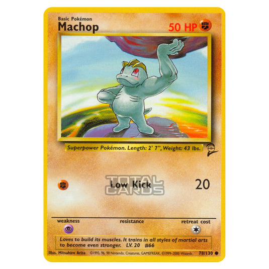 Pokemon - Base - Base Set 2 - Machop - 78/130