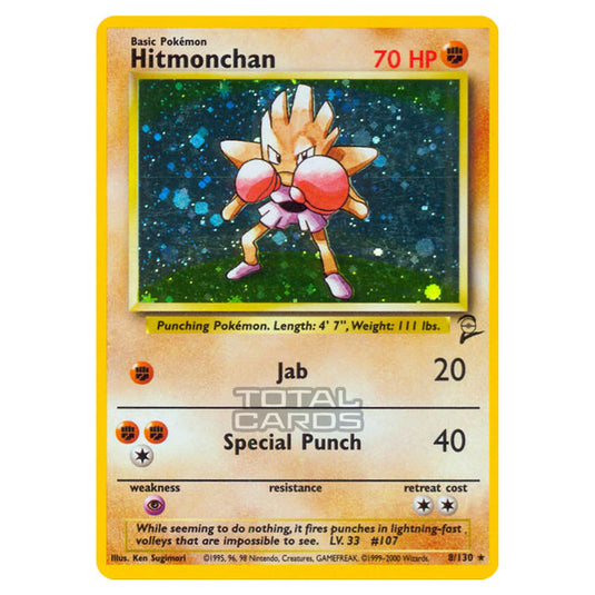 Pokemon - Base - Base Set 2 - Hitmonchan - 8/130 Pokemon - Base - Base Set 2 - Hitmonchan - 8/130