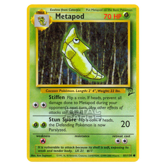 Pokemon - Base - Base Set 2 - Metapod - 81/130