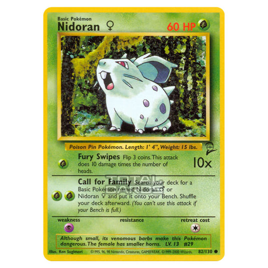 Pokemon - Base - Base Set 2 - Nidoran ♀ - 82/130