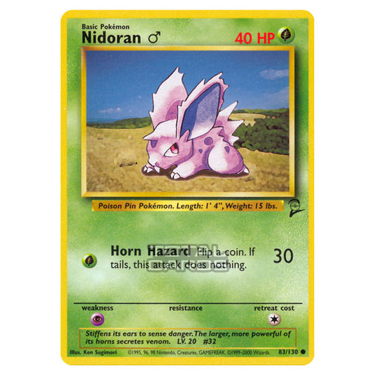 Pokemon - Base - Base Set 2 - Nidoran ♂ - 83/130