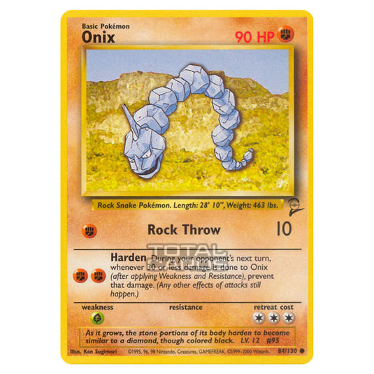 Pokemon - Base - Base Set 2 - Onix - 84/130