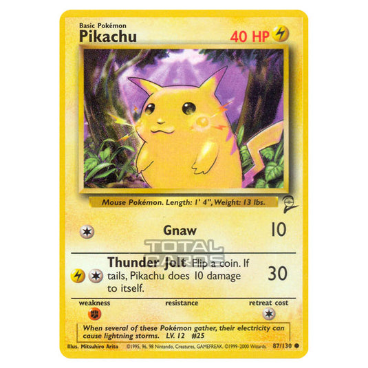 Pokemon - Base - Base Set 2 - Pikachu - 87/130