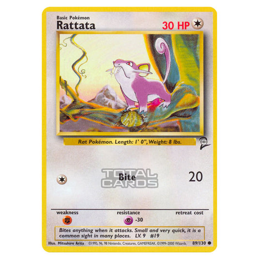 Pokemon - Base - Base Set 2 - Rattata - 89/130