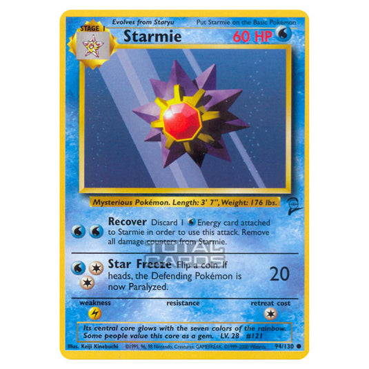 Pokemon - Base - Base Set 2 - Starmie - 94/130