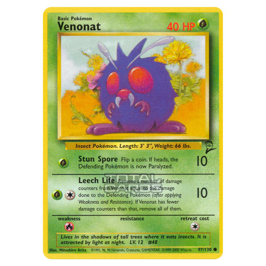 Pokemon - Base - Base Set 2 - Venonat - 97/130