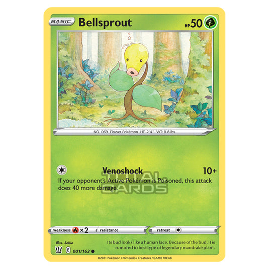 Pokemon - Sword & Shield - Battle Styles - Bellsprout - 001/163