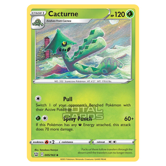 Pokemon - Sword & Shield - Battle Styles - Cacturne - 005/163