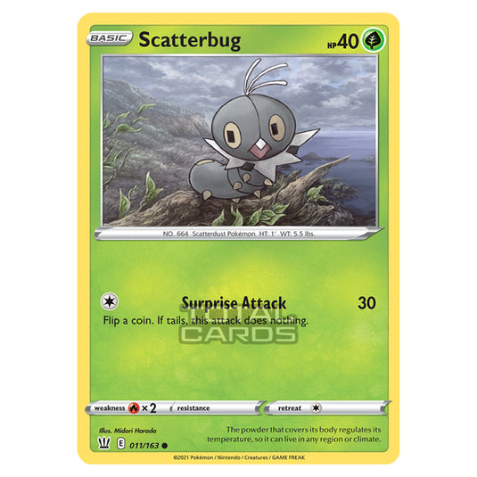 Pokemon - Sword & Shield - Battle Styles - Scatterbug - 011/163