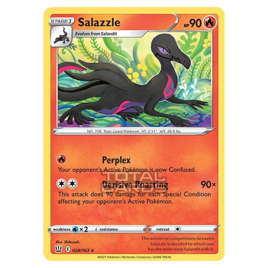 Pokemon - Sword & Shield - Battle Styles - Salazzle - 028/163