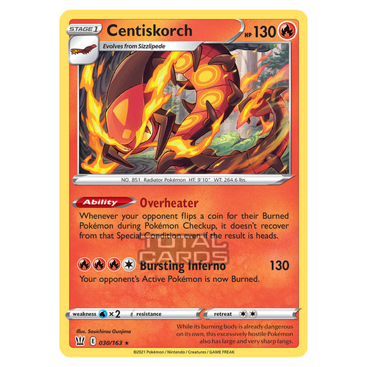 Pokemon - Sword & Shield - Battle Styles - Centiskorch - 030/163