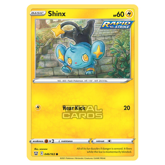 Pokemon - Sword & Shield - Battle Styles - Shinx - 046/163