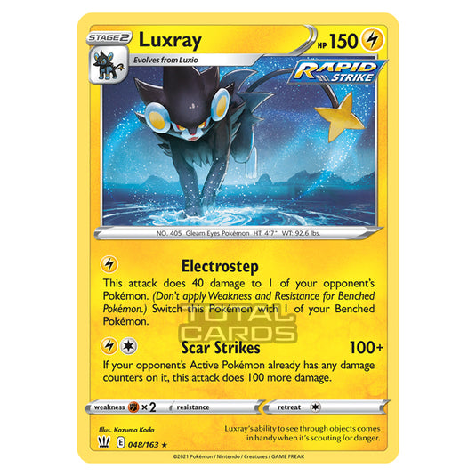 Pokemon - Sword & Shield - Battle Styles - Luxray - 048/163