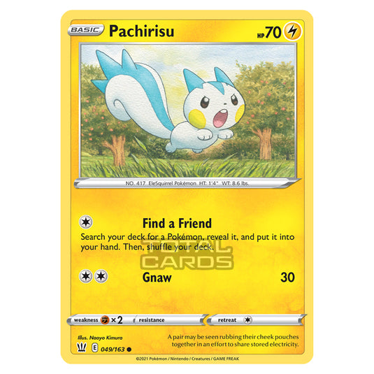 Pokemon - Sword & Shield - Battle Styles - Pachirisu - 049/163