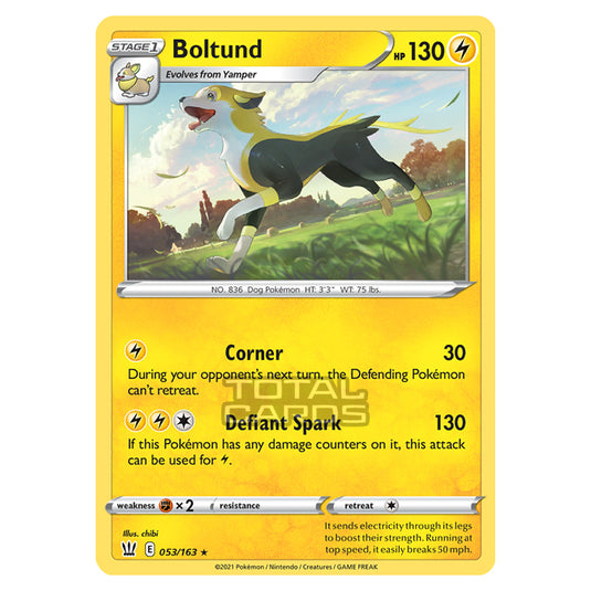 Pokemon - Sword & Shield - Battle Styles - Boltund - 053/163