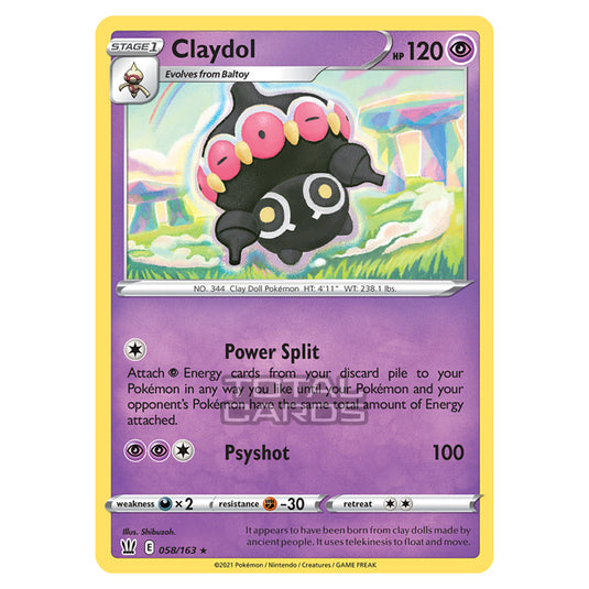 Pokemon - Sword & Shield - Battle Styles - Claydol - 058/163