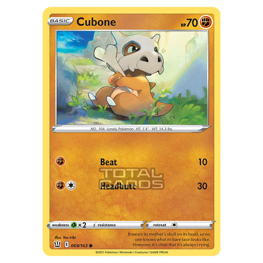 Pokemon - Sword & Shield - Battle Styles - Cubone - 069/163