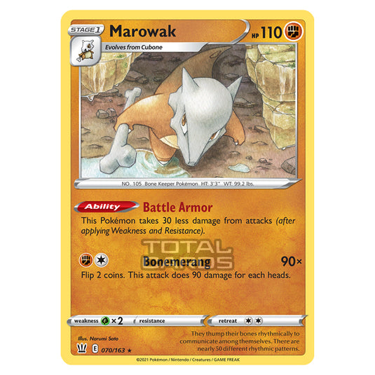 Pokemon - Sword & Shield - Battle Styles - Marowak - 070/163