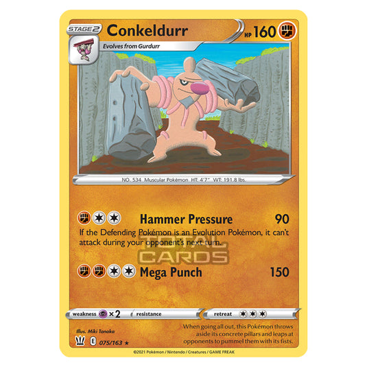 Pokemon - Sword & Shield - Battle Styles - Conkeldurr - 075/163