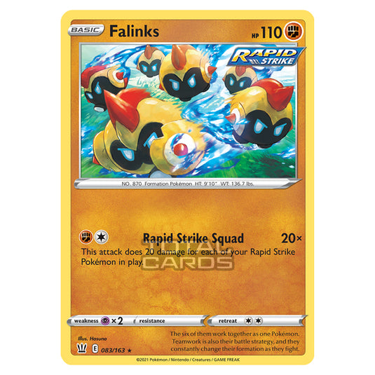 Pokemon - Sword & Shield - Battle Styles - Falinks - 083/163