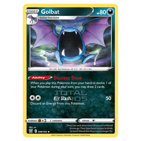 Pokemon - Sword & Shield - Battle Styles - Golbat - 090/163