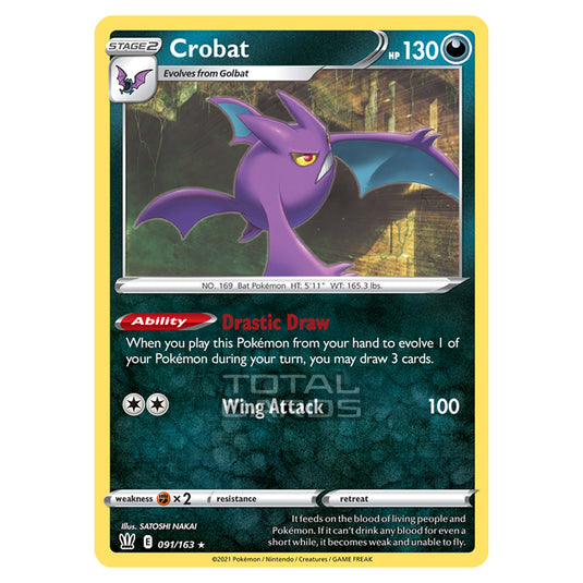 Pokemon - Sword & Shield - Battle Styles - Crobat - 091/163