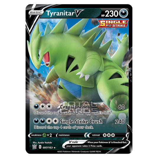 Pokemon - Sword & Shield - Battle Styles - Tyranitar V - 097/163