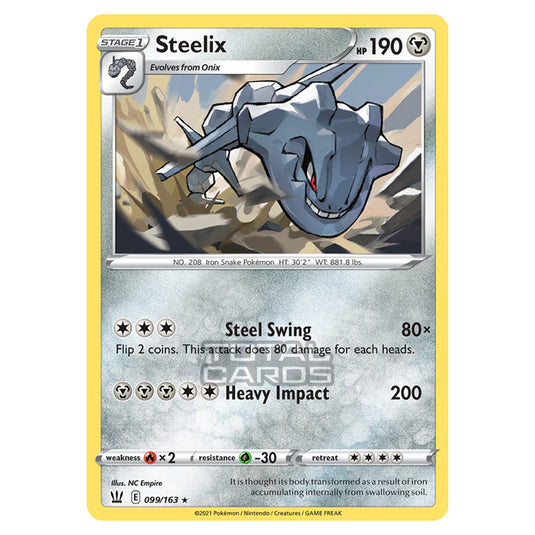 Pokemon - Sword & Shield - Battle Styles - Steelix - 099/163