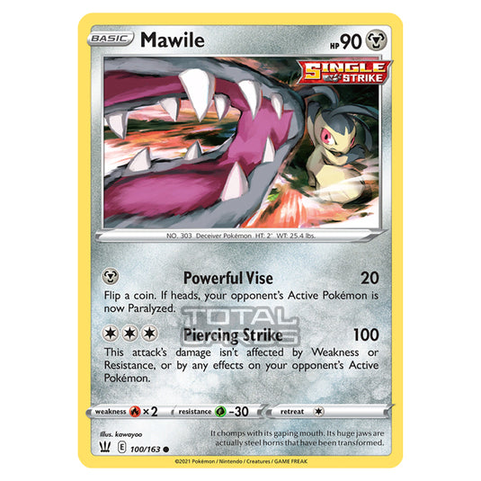 Pokemon - Sword & Shield - Battle Styles - Mawile - 100/163