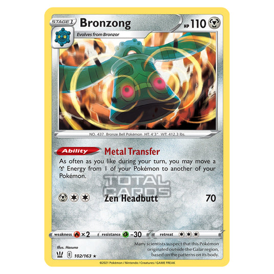 Pokemon - Sword & Shield - Battle Styles - Bronzong - 102/163