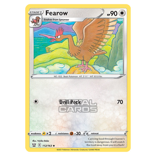 Pokemon - Sword & Shield - Battle Styles - Fearow - 112/163