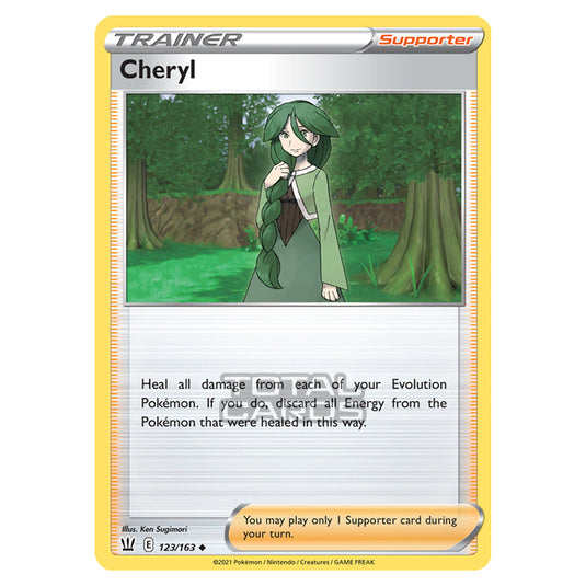 Pokemon - Sword & Shield - Battle Styles - Cheryl - 123/163