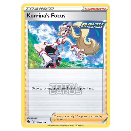 Pokemon - Sword & Shield - Battle Styles - Korrina's Focus - 128/163