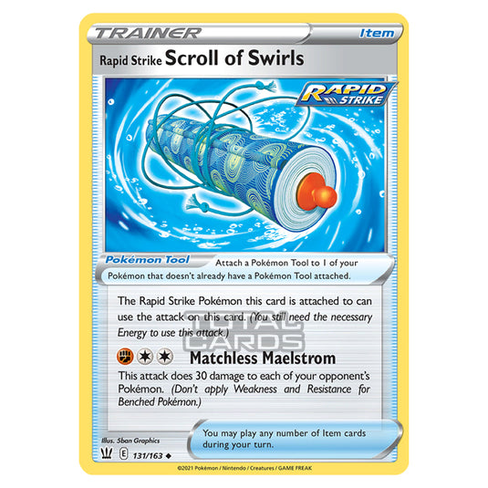 Pokemon - Sword & Shield - Battle Styles - Rapid Strike Scroll of Swirls - 131/163